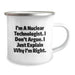 Funny Nuclear Technologist Gifts for Men - 'I Don't Argue' Camping Mug, Perfect Unique Christmas Memorable Presents from Friends and Family - Image 2