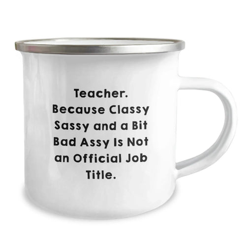 Funny Teacher Gifts for Birthday, Camping Mugs with Teacher Quote, Gifts from Friends for Teacher, Teacher Birthday Unique Gifts - Image 2