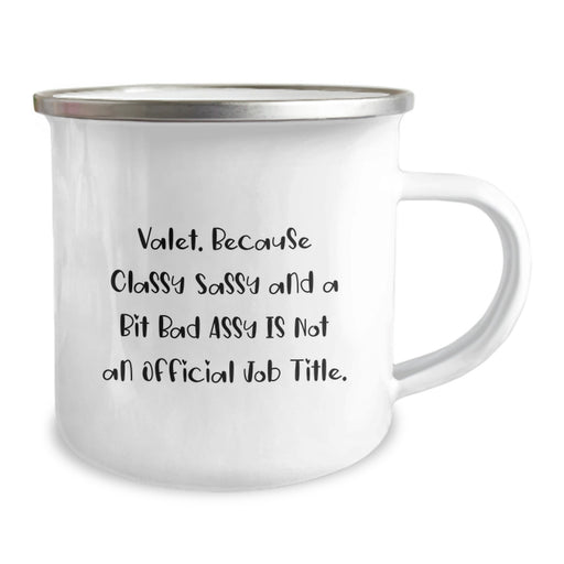 Valet Gifts from Men, Funny Valet Camping Mug, Christmas Unique Gifts for Valet, Classy and Sassy Mugs - Image 2