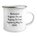 Funny Mechanical Engineer Gift, Birthday Unique Gifts from Friends to Mechanical Engineer, Camping Mug for Men - Image 2