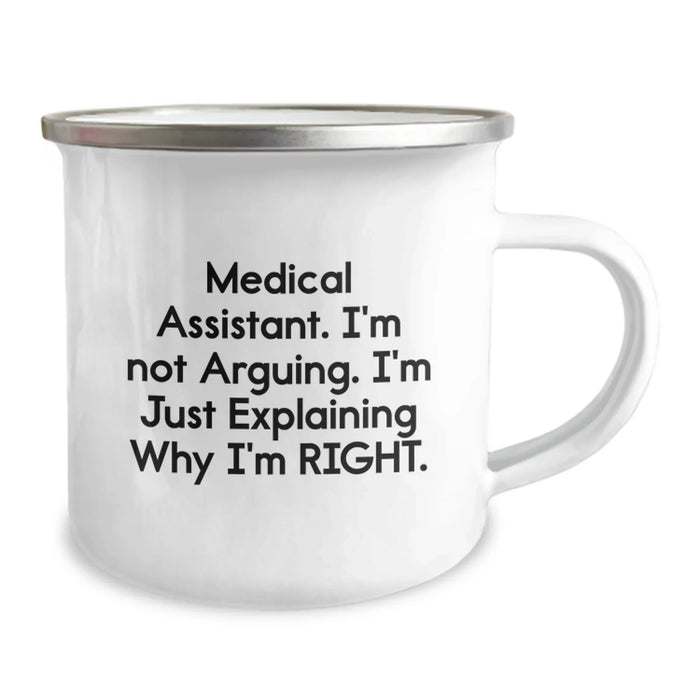 Funny Medical Assistant Gifts from Friends - Medical Assistant Camping Mug for Valentine's Unique Gifts - Image 2