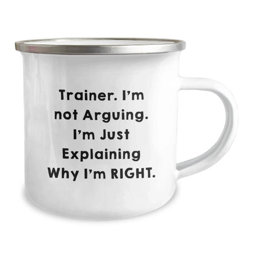 Funny Trainer Gifts from Men, Valentine's Unique Gifts for Trainers, Camping Mug - Image 2
