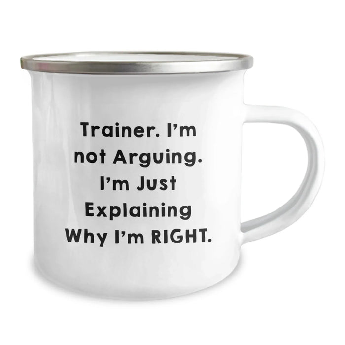 Funny Trainer Gifts from Men, Valentine's Unique Gifts for Trainers, Camping Mug - Image 2