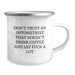 Funny Optometrist Gifts from Family, Unique Christmas Unique Gifts for Men, 'Don't Trust An Optometrist That Doesn't Drink Coffee And Say F--k A Lot' Camping Mug - Image 2
