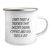 Funny Trucker Gifts for Valentine's, Don't Trust A Trucker That Doesn't Drink Coffee And Say F Words, Unique Camping Mug for Trucker Men, Gifts from Family to Lovers - Image 2