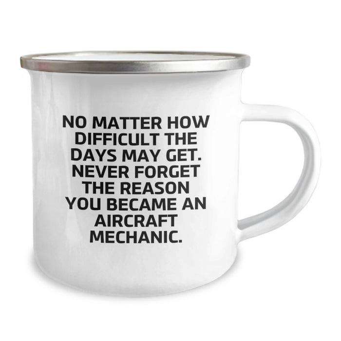 Aircraft Mechanic Gifts from Friends for Men - Valentine's Unique Inspirational Mugs for Camping Lovers - Image 2