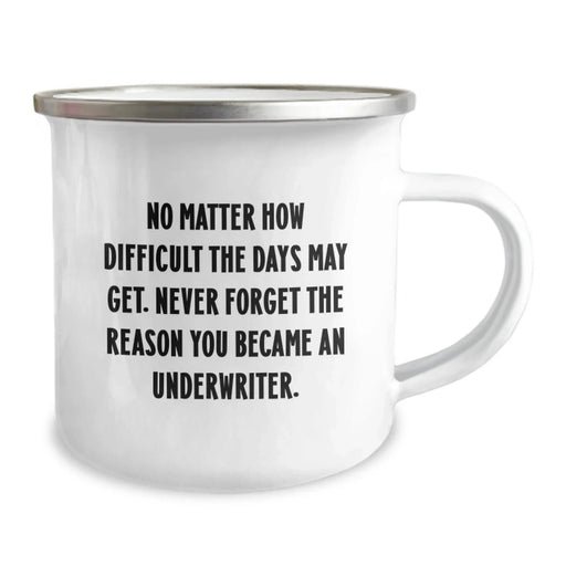 Funny Underwriter Gifts, Underwriter Birthday Unique Gifts, Underwriter Camping Mug - Gifts from Friends for Underwriter - Image 2