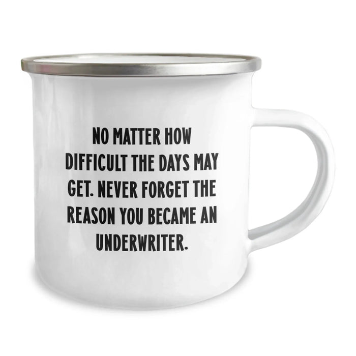 Funny Underwriter Gifts, Underwriter Birthday Unique Gifts, Underwriter Camping Mug - Gifts from Friends for Underwriter - Image 2