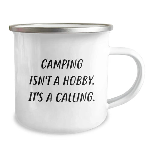 Camping Enthusiast Gifts from Men to Friends, Funny Camping Mug 'Camping Isn't A Hobby. It's A Calling.' for Christmas Unique Gifts - Image 2