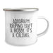Funny Aquarium Keeping Gifts for Friends, Camping Mug with Inspirational Quote 'Aquarium Keeping Isn't A Hobby. It's A Calling.', Perfect Christmas Unique Gifts from Friends - Image 2