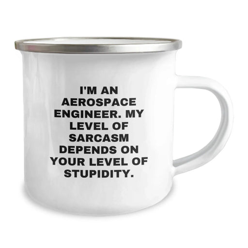 Funny Aerospace Engineer Gifts for Men - Valentine's Unique Gifts from Friends, Family, or Coworkers - Aerospace Engineer Camping Mug - Image 2