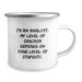 Funny Analyst Gifts for Men Women Friends Family Christmas Unique Mugs - 'I'm An Analyst. My Level Of Sarcasm Depends On Your Level Of Stupidity.' Gifts from Friends, Family, Coworkers - Image 2
