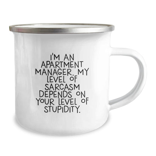 Funny Apartment Manager Dad Gifts for Men Unique Camping Mug on Father's Day - Image 2