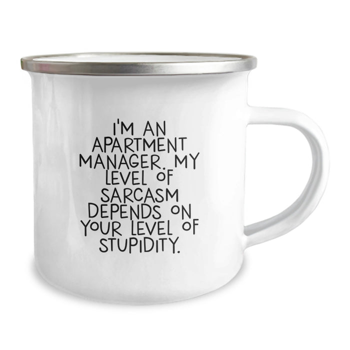 Funny Apartment Manager Dad Gifts for Men Unique Camping Mug on Father's Day - Image 2