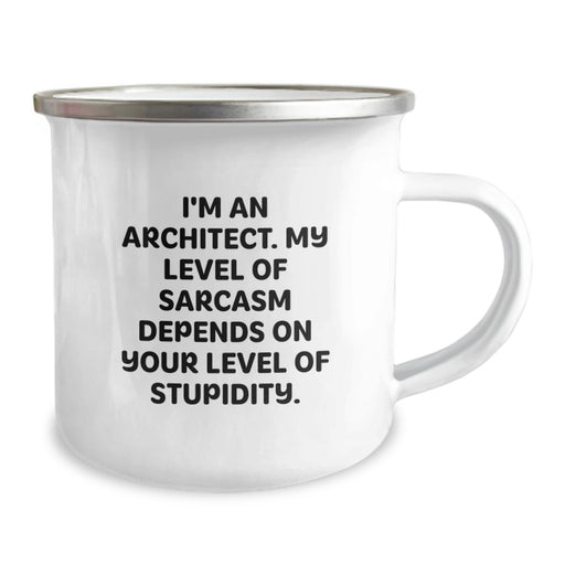 Funny Architect Gifts for Dad, Unique Father's Day Camping Mug with Sarcasm Quote, Great Gift for Architect Men - Image 2