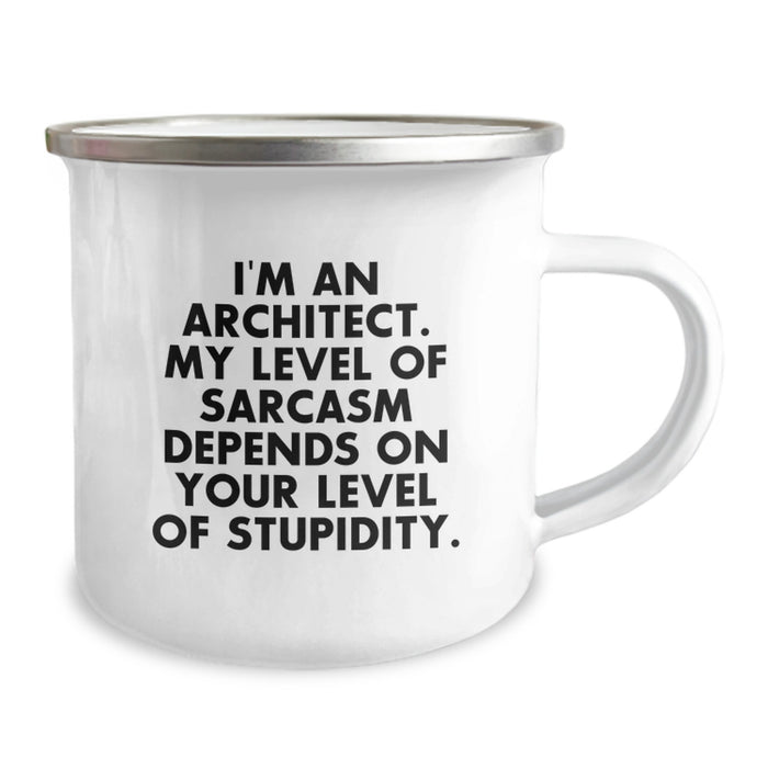 Funny Sarcasm Gifts for Architects - Unique Camping Mug for Dad - I'm An Architect. - Image 2