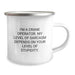Crane Operator Gifts from Friends, Valentine's Unique Gifts for Men, Funny Camping Mug - I'm A Crane Operator, My Level Of Sarcasm Depends On Your Level Of Stupidity. - Image 2