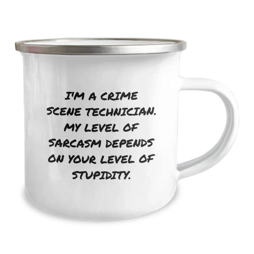 Crime Scene Technician Camping Mug, Funny Gifts from Friends to Crime Scene Technician Men, Unique Christmas Unique Gifts for Crime Scene Technicians - Image 2