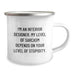 Funny Interior Designer Christmas Unique Gifts from Friends for Interior Designers Camping Mug - I'm An Interior Designer My Level Of Sarcasm Depends On Your Level Of Stupidity - Image 2