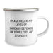 Funny Jeweler Gifts from Friends, Birthday Unique Gifts for Men, Camping Mug - I'm A Jeweler, My Level Of Sarcasm Depends On Your Level Of Stupidity, Funny - Image 2