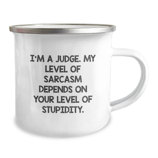 Funny Judge Gifts for Men, Camping Mug with Inspirational Sarcasm Quote, Gifts from Men to Dad on Father's Day Unique Gifts - Image 2