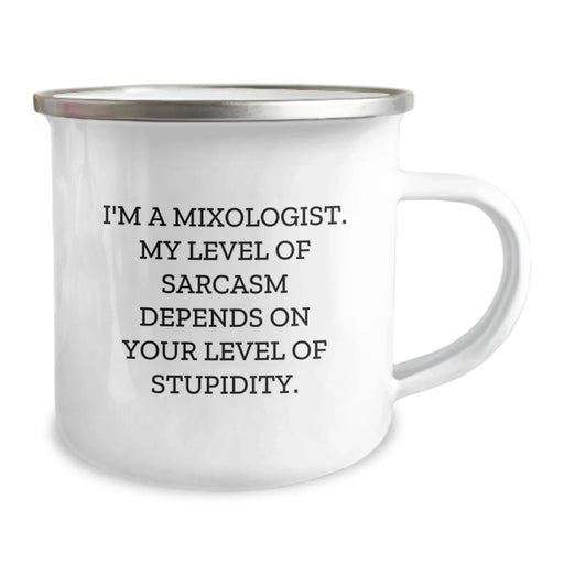 Funny Mixologist Gifts from Friends - Valentine's Unique Gifts for Men, Women, and Mixology Enthusiasts, Camping Mug with Sassy Quote - Image 2