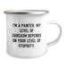 Funny Painter Gifts from Men to Friends - Valentine's Unique Camping Mug, 'I'm A Painter. My Level Of Sarcasm Depends On Your Level Of Stupidity.' for Women and Family - Image 2