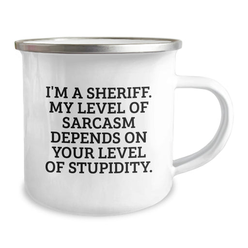 Funny Sheriff Gift for Mom - Unique Camping Mug for Sheriff Enthusiasts, Gifts from Men to Women, Sheriff Coffee Mug for Camping Lover - Image 2