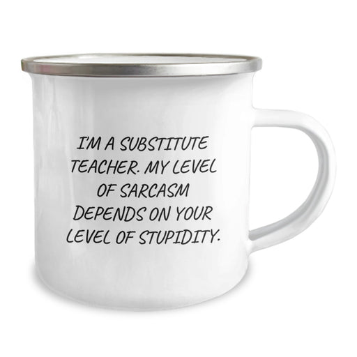 Funny Substitute Teacher Gifts from Friends - Mothers Day Unique Gifts for Substitute Teachers Camping Mug - Image 2