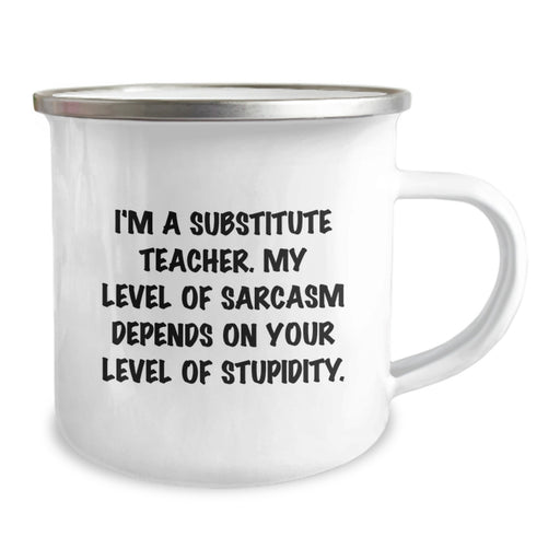 Funny Substitute Teacher Gifts from Friends and Family for Men and Women, Camping Mug, Mother's Day Unique - Image 2