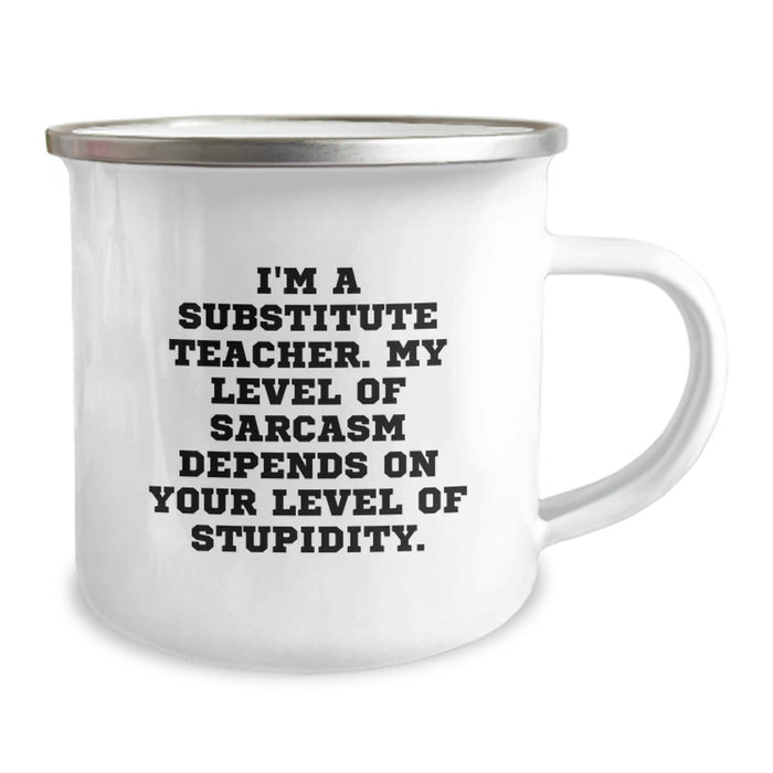 Funny Substitute Teacher Gifts from Friends - Sassy Substitute Teacher Mug for Coffee Lovers - Mother's Day Unique Gifts for Substitute Teacher - Image 2