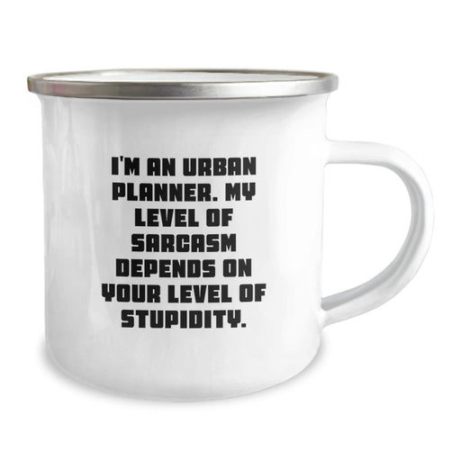 Funny Urban Planner Gifts for Mom's Mother's Day, Camping Mug, I'm An Urban Planner Sarcasm Level Gift for Women, Gifts from Family to Urban Planner Friends, Unique Presents for Urban Planner Women - Image 2