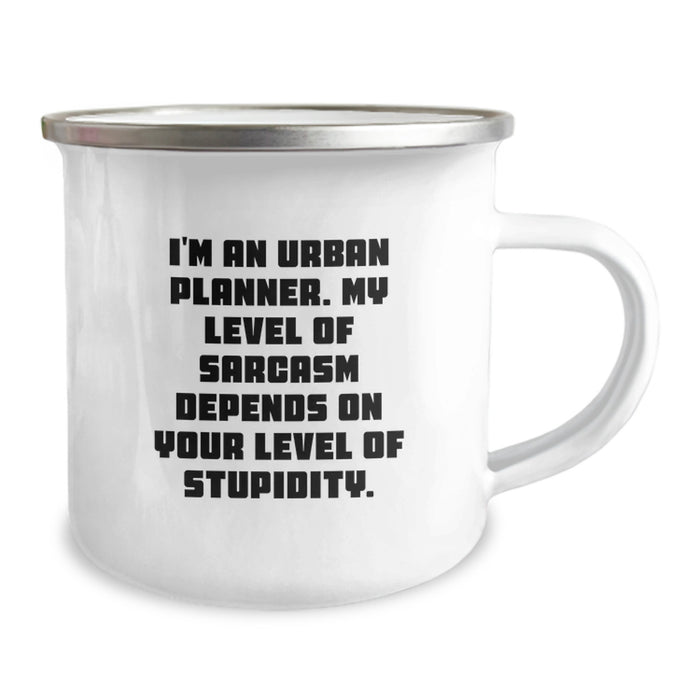 Funny Urban Planner Gifts for Mom's Mother's Day, Camping Mug, I'm An Urban Planner Sarcasm Level Gift for Women, Gifts from Family to Urban Planner Friends, Unique Presents for Urban Planner Women - Image 2