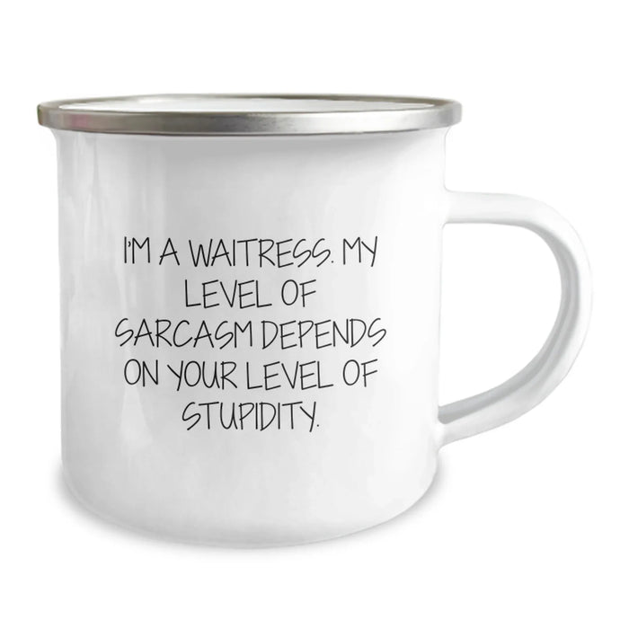 Funny Waitress Gifts from Friends - Unique Camping Mug for Waitress - Valentine's Unique Gifts for Waitress - Image 2