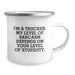 Funny Trucker Gifts for Him - 'I'm A Trucker My Sarcasm Depends On Your Stupidity' Camping Mug, Perfect Unique Christmas Unique Gifts from Men to Family - Image 2