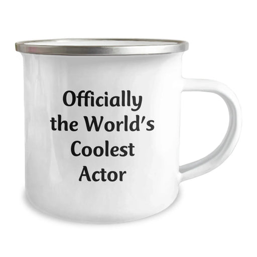 Funny Actor Gifts for Men, Actor Camping Mug, Officially The World's Coolest Actor Quote, Christmas Unique Gifts from Family - Image 2