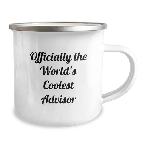 Funny Advisor Gifts from Men for Dad on Father's Day Unique Camping Mugs Officially The World's Coolest Advisor - Image 2