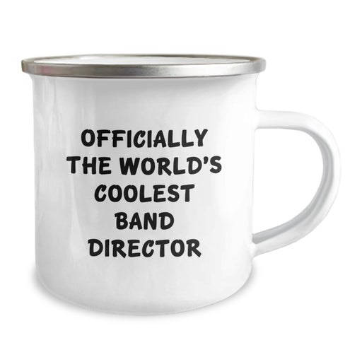 Funny Band Director Gifts for Men, Officially The World's Coolest, Camping Mug for Dad, Unique Father's Day Present, Gifts from Family to Band Director - Image 2