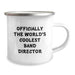Funny Band Director Gifts for Men, Officially The World's Coolest, Camping Mug for Dad, Unique Father's Day Present, Gifts from Family to Band Director - Image 2