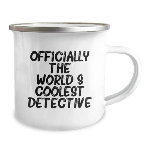 Detective Gifts for Men - Coolest World's Detective Camping Mug, Funny Quote, Birthday Unique Gifts from Friends - Image 2