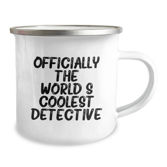 Detective Gifts for Men - Coolest World's Detective Camping Mug, Funny Quote, Birthday Unique Gifts from Friends - Image 2