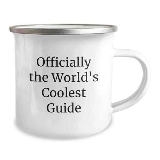 Camping Guide Gifts for Men from Friends - Funny 'The World's Coolest Guide' Stainless Steel Mug, Birthday Unique Gifts for Outdoor Enthusiasts - Image 2