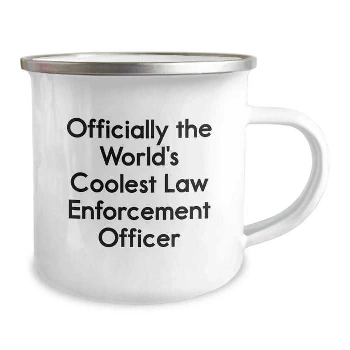 Funny Law Enforcement Officer Gifts for Men - Officially The World's Coolest - Birthday Unique Gifts from Family to Law Enforcement Officers - Image 2