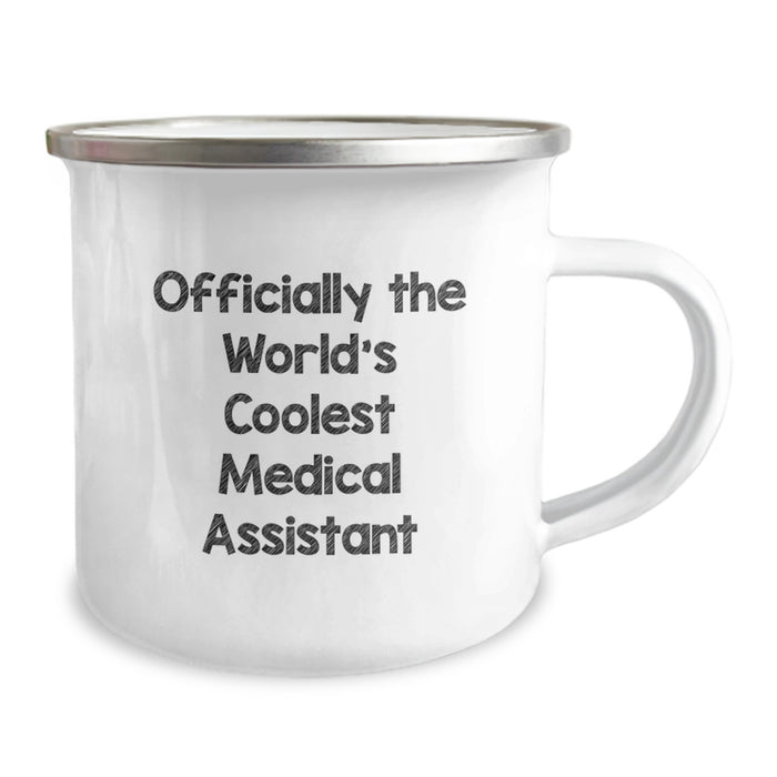 Funny Medical Assistant Gifts from Men to Family - Officially The World's Coolest Medical Assistant Camping Mug for Father's Day Unique - Image 2