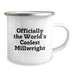 Funny Millwright Gifts for Men, 'Officially The World's Coolest Millwright' Camping Mug, Birthday Unique Gifts from Friends - Image 2