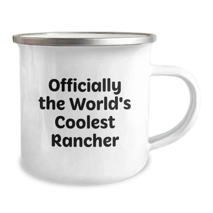 Funny Rancher Gifts for the World's Coolest Rancher Birthday Unique Finds, Camping Mug for Rancher Enthusiasts, Gifts from Friends to Family - Image 2