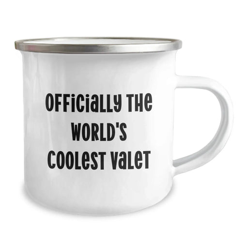 Funny Valet Gifts for Birthday - Officially The World's Coolest Valet Camping Mug, Gifts from Men, Women, Friends, Family - Image 2