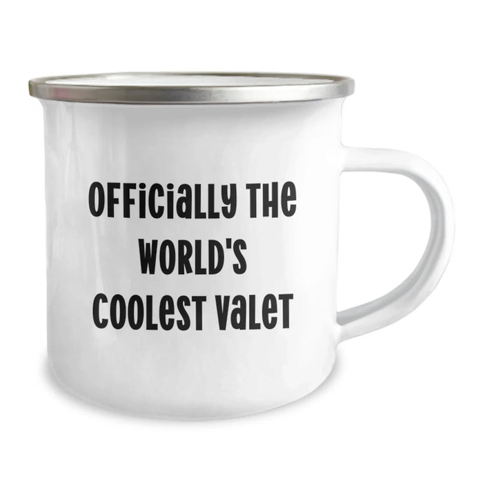 Funny Valet Gifts for Birthday - Officially The World's Coolest Valet Camping Mug, Gifts from Men, Women, Friends, Family - Image 2