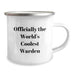 Funny Warden Gifts for Men, Unique Camping Mug for Dad, Officially The World's Coolest Warden - Father's Day Unique Gifts from Family - Image 2