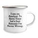 Funny Analyst Gifts from Friends, Birthday Unique Gifts for Men, Analyst Humorous Camping Mug, 'I Am An Analyst. To Save Time Let's Just Assume I'm Never Wrong.' - Image 2